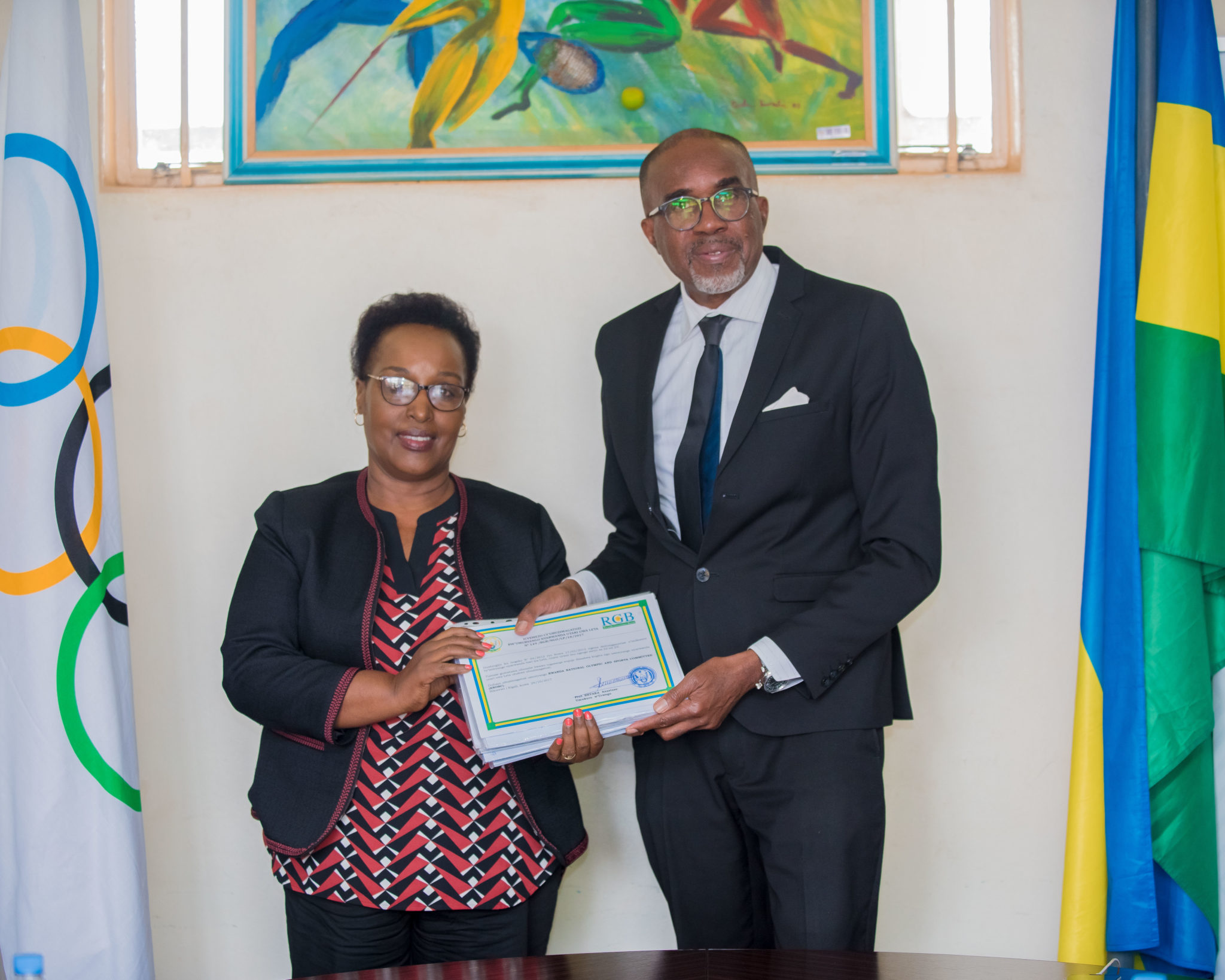 RNOSC Presidential handover – IOC Member Mrs. Félicité RWEMARIKA ...